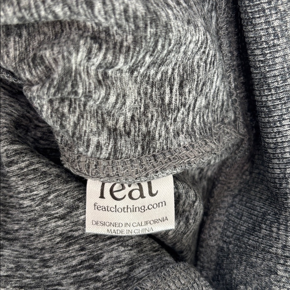 feat hoodie Heather Gray Roam drawstring women’s small, XL soft cozy warm new - Picture 8 of 9